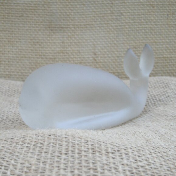 Vintage Viking Glass Company Whale Figurine | Chairish Vintage Viking Art Glass Whale Figurine